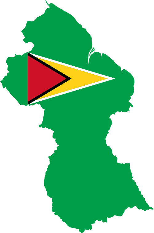 Guyana Map Flag