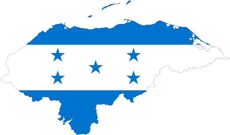 Honduras Map Flag