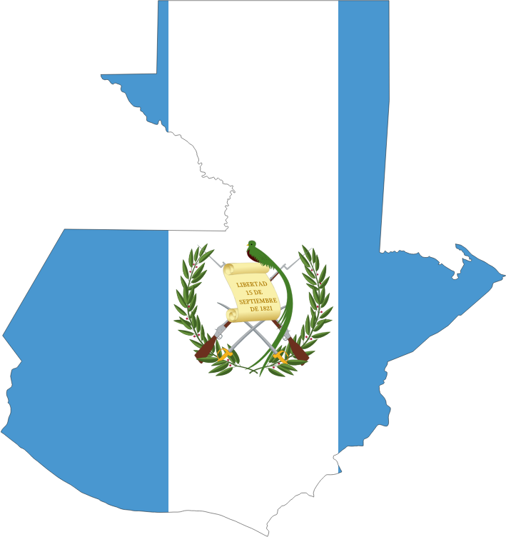 Guatemala Map Flag