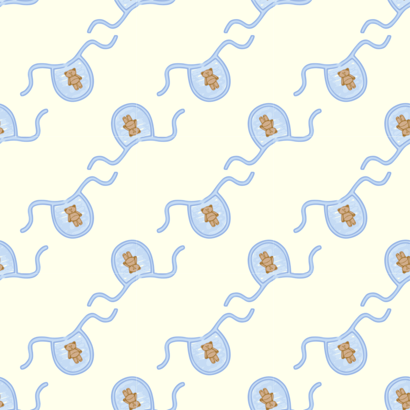 Bib for baby-seamless pattern