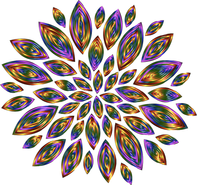 Chromatic Flower Petals 12