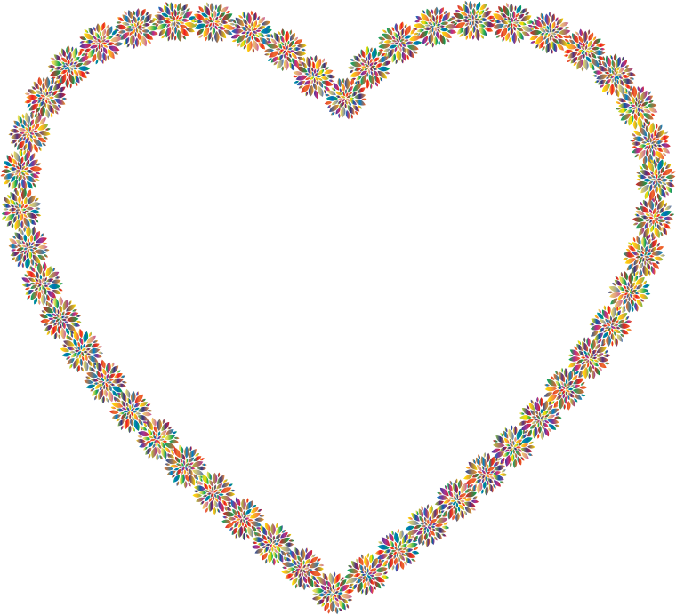 Prismatic Petals Heart 6