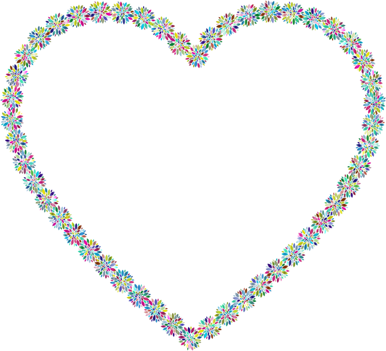 Prismatic Petals Heart 7