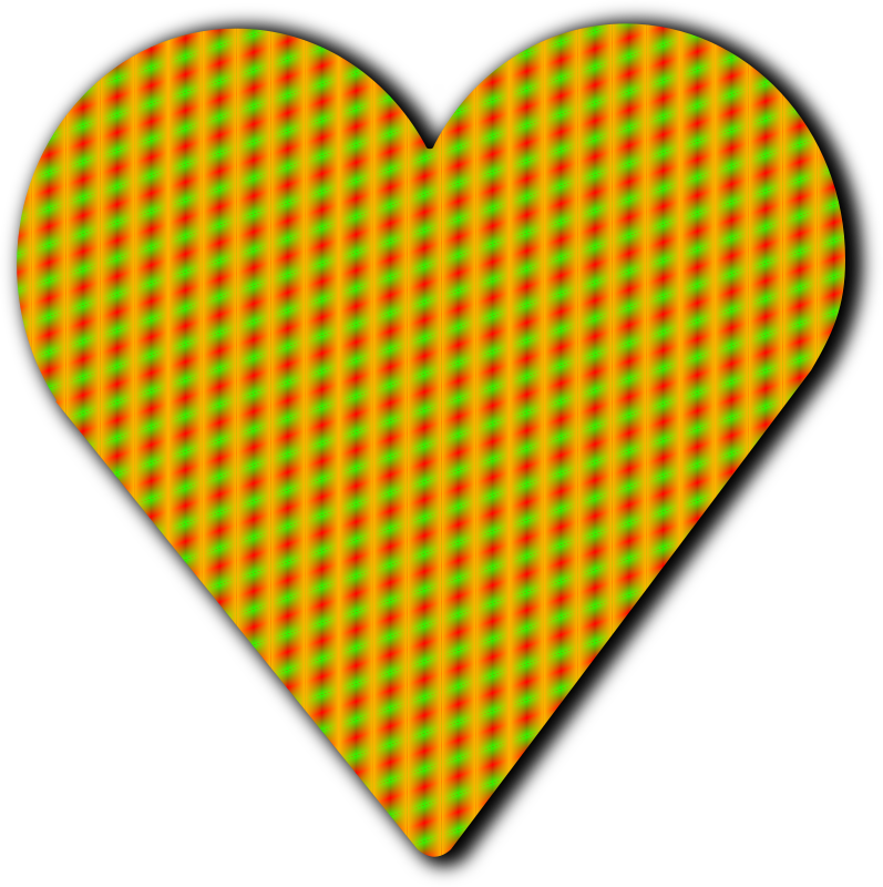 Patterned heart 1
