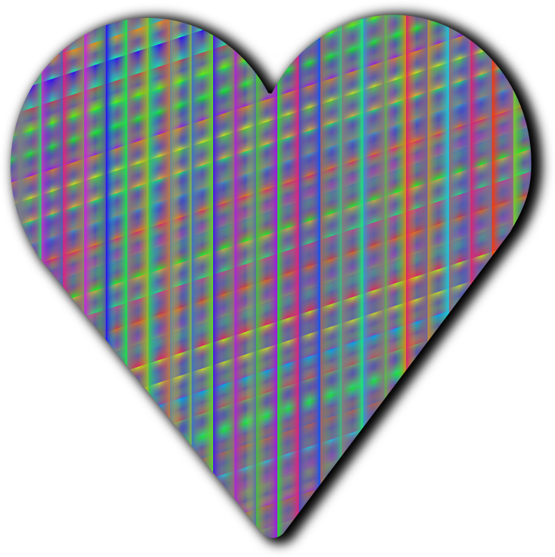 Patterned heart 4