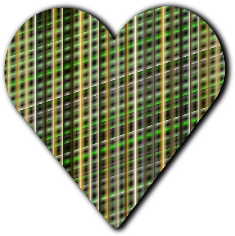 Patterned heart 5
