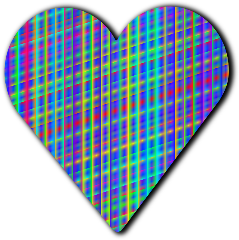 Patterned heart 6