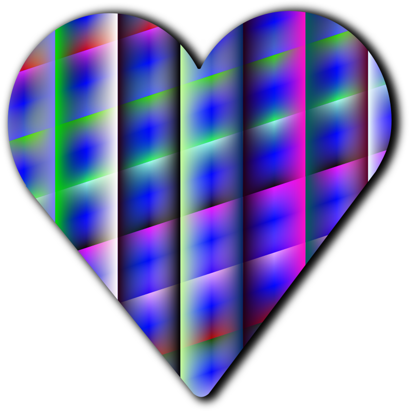 Patterned heart 8