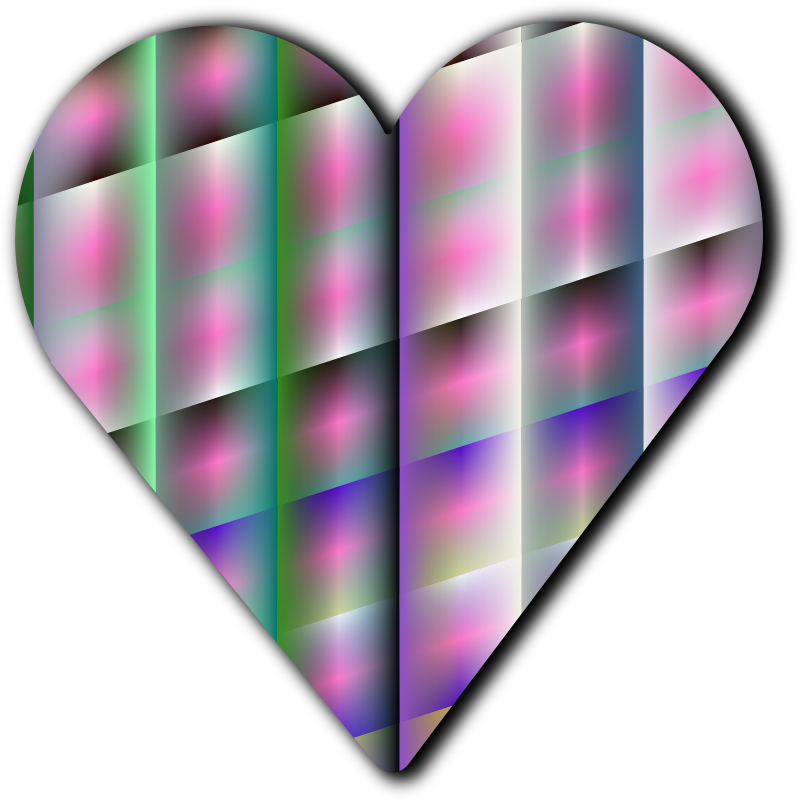 Patterned heart 9