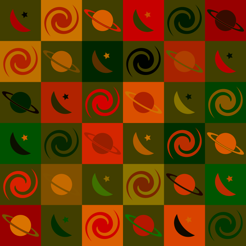 Space pattern 3 (multicolour 2)