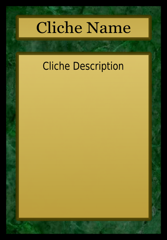 Green Fantasy Card