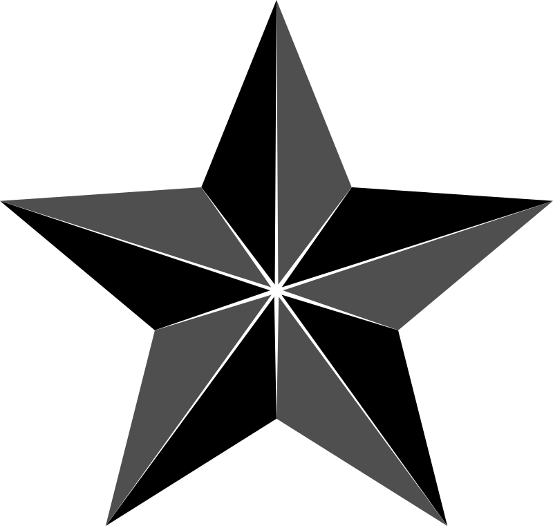 Segmented star - Openclipart