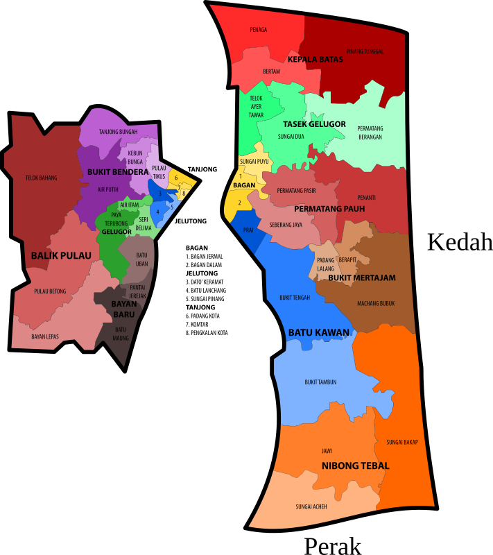 Penang State Legislative Assembly Constituencies