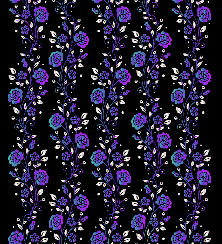 Vertical Floral Pattern Modified 2