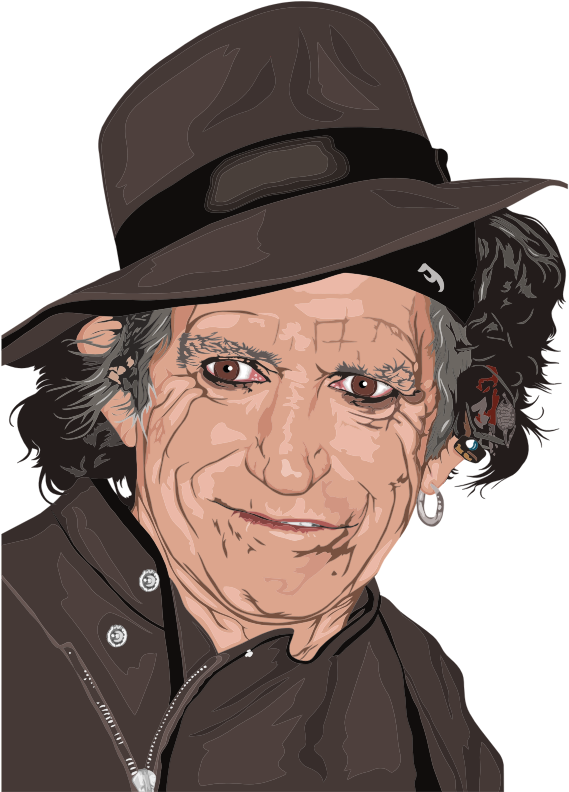 Keith Richards Portrait