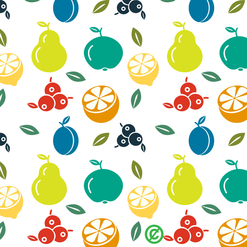 Fruit Pattern Background