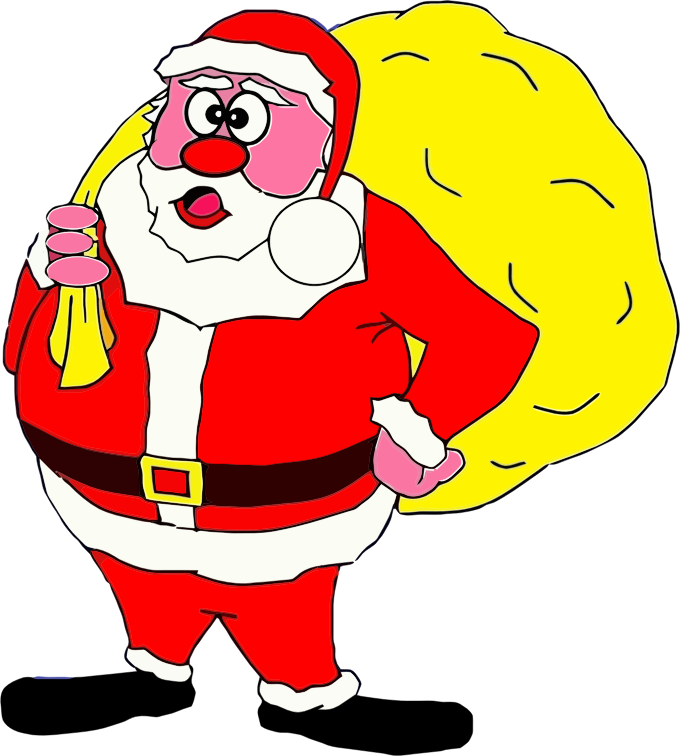 Comic Santa Claus