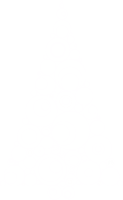 Abstract Circles Christmas Tree With No Background