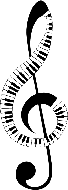 Clef Keyboard Recreation With Stroke