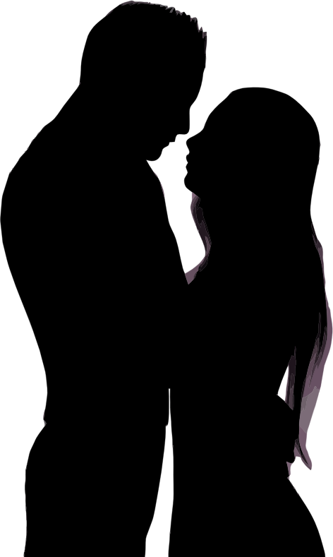 Embracing Couple Silhouette