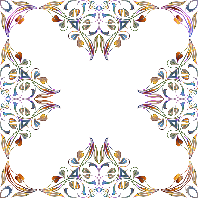 Floral Flourish Frame 28