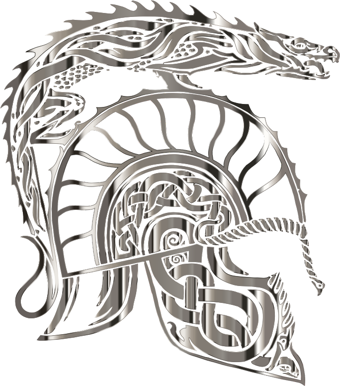 Children Of Hurin Dragon Helm Chrome No Background