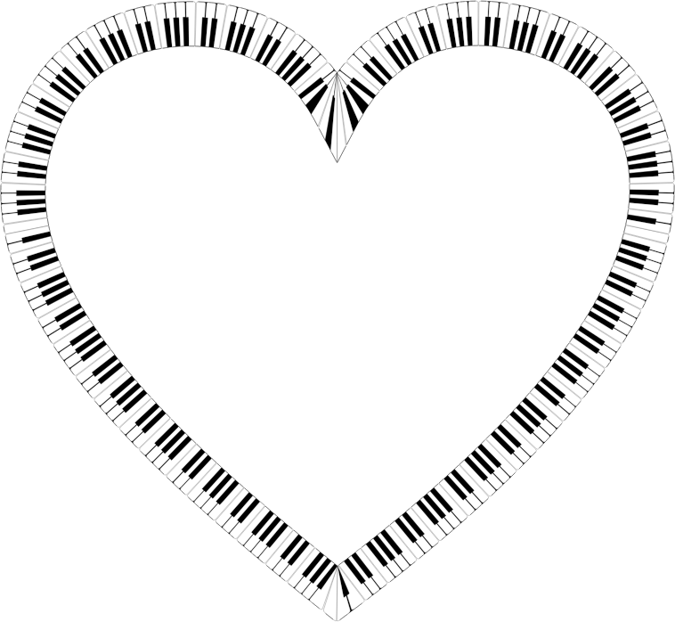 Piano Keys Heart