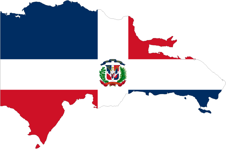 Dominican Republic Map Flag