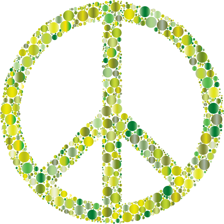 Colorful Circles Peace Sign 9