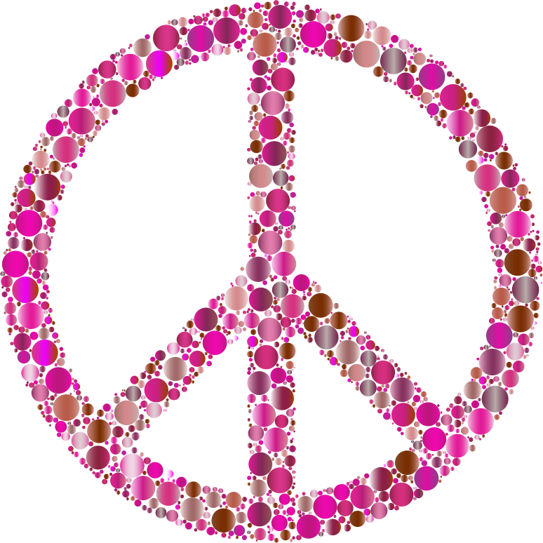 Colorful Circles Peace Sign 11