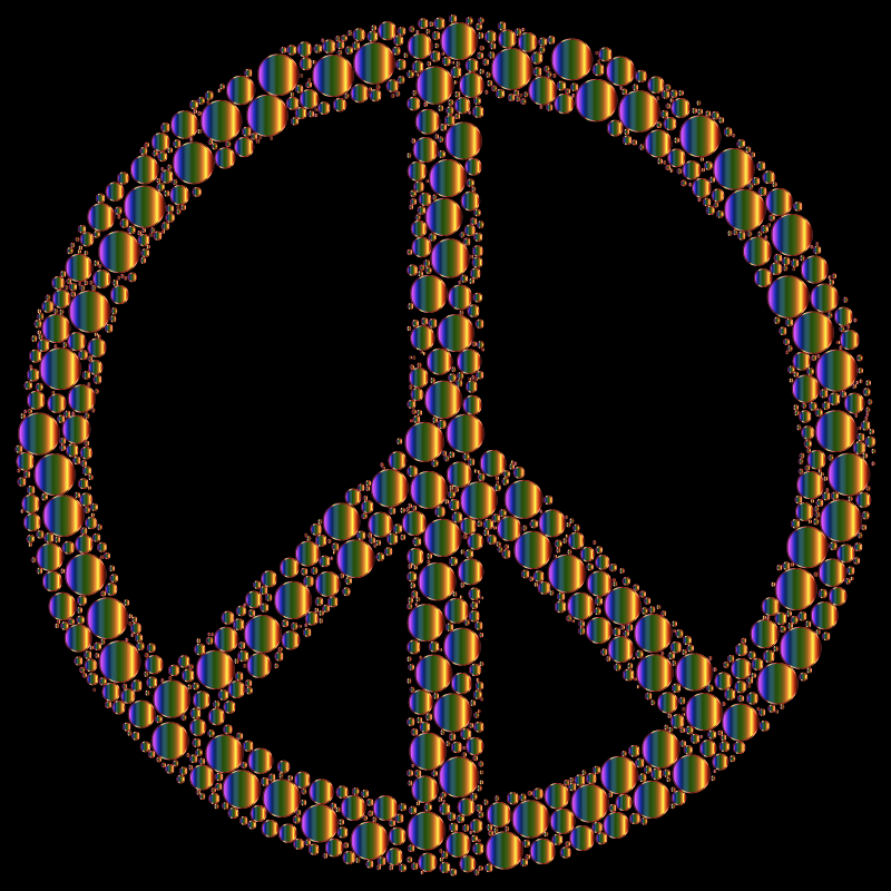 Colorful Circles Peace Sign 18