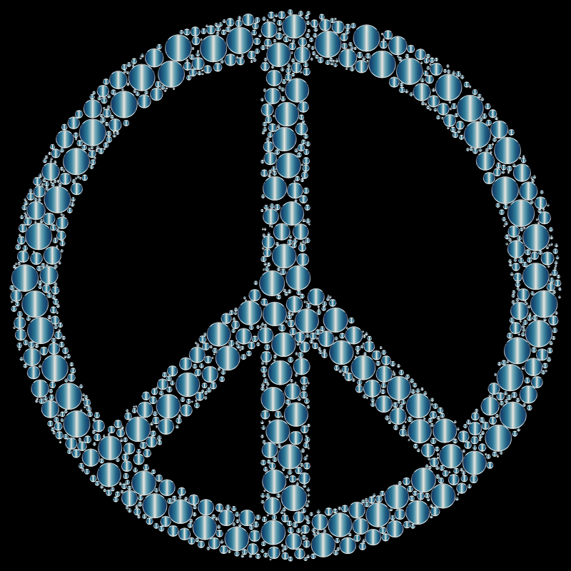 Colorful Circles Peace Sign 20