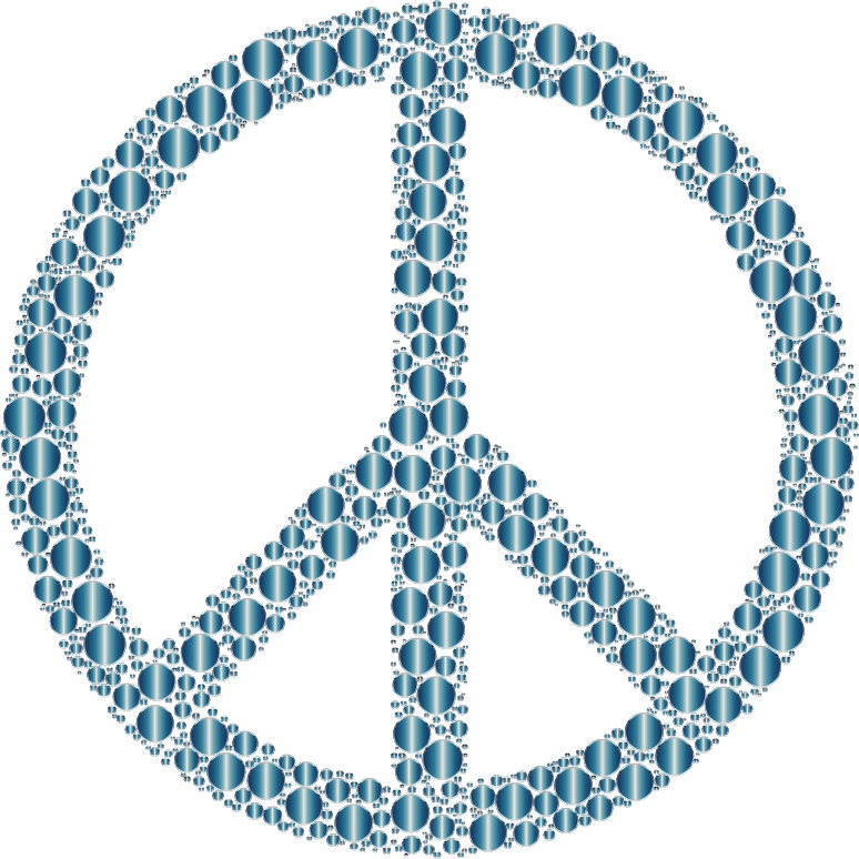 Colorful Circles Peace Sign 20 Without Background