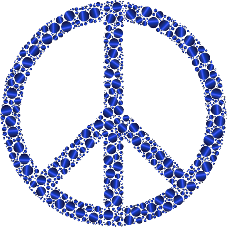 Colorful Circles Peace Sign 21 Without Background