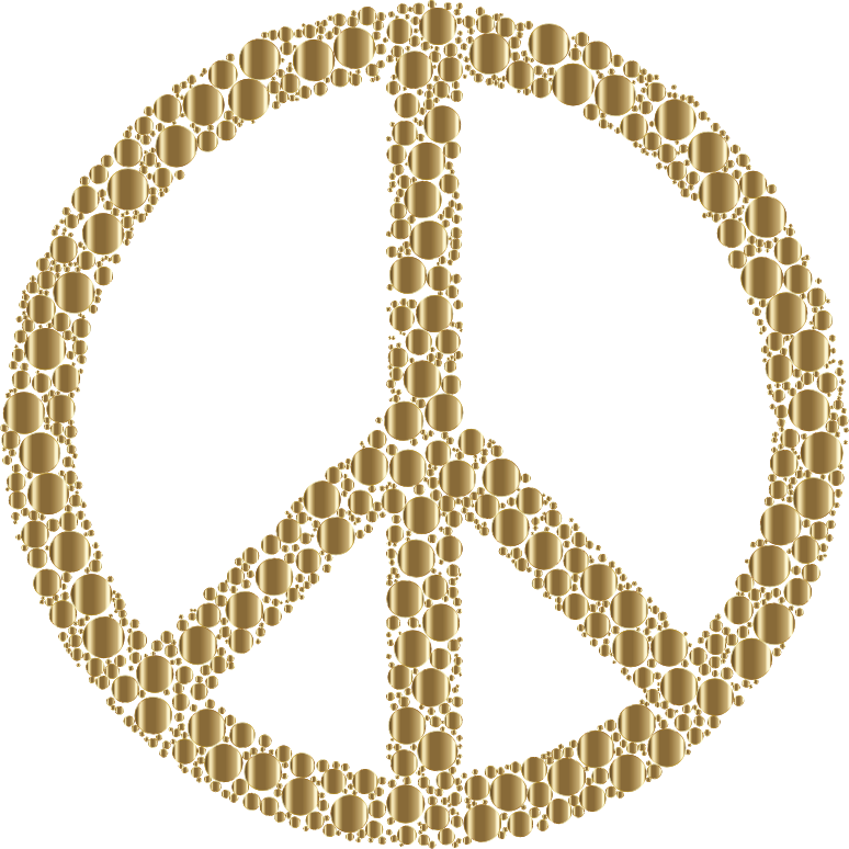 Colorful Circles Peace Sign 22 Without Background