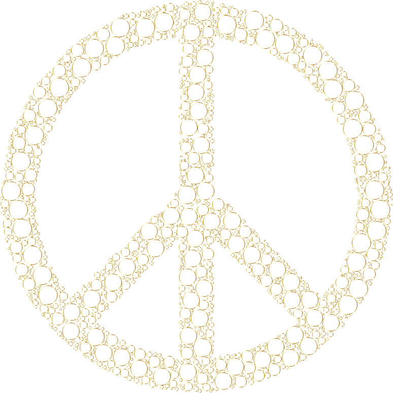 Colorful Circles Peace Sign 26 Without Background