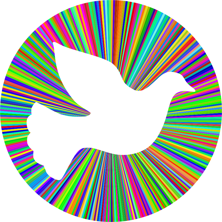 Prismatic Peace Dove Halo