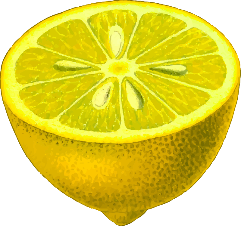 Half lemon detailed Openclipart