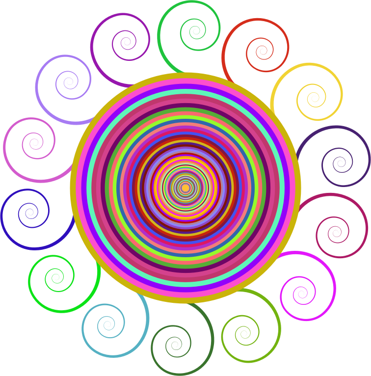 Abstract Spiral Circle