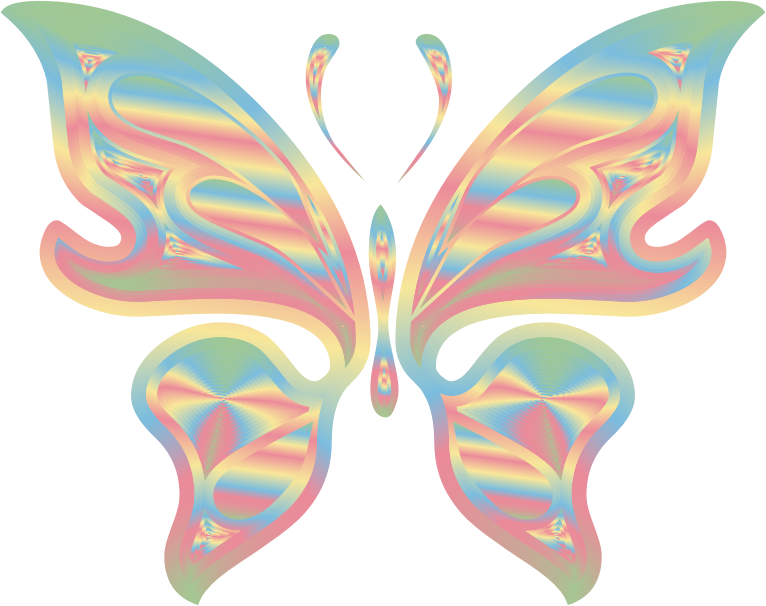 Prismatic Butterfly 17 No Background