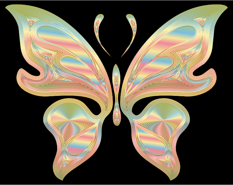 Prismatic Butterfly 17 Variation 2
