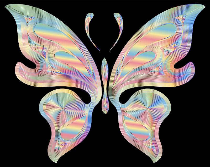 Prismatic Butterfly 17 Variation 3