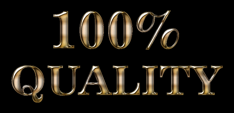 100 Percent Quality Typography Enhanced 2