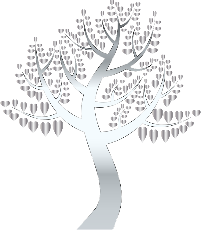 Simple Hearts Tree 13 No Background