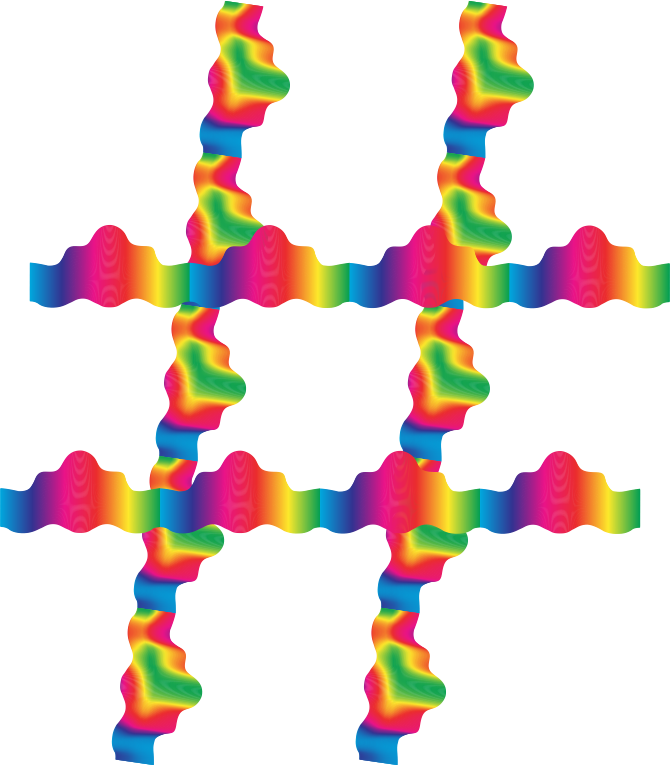 Rainbow Guilloche Hashtag 2 No Background