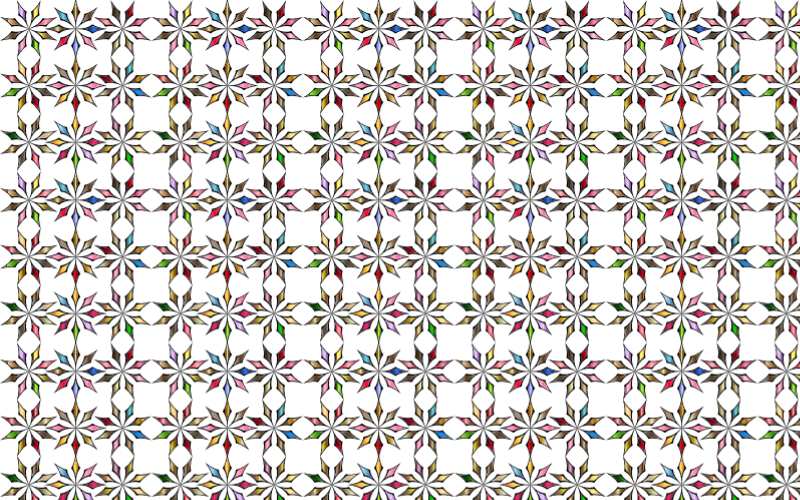 Seamless Chromatic Ornamental Divider Pattern