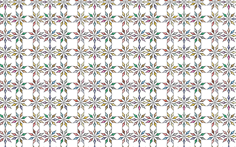 Seamless Chromatic Ornamental Divider Pattern 2