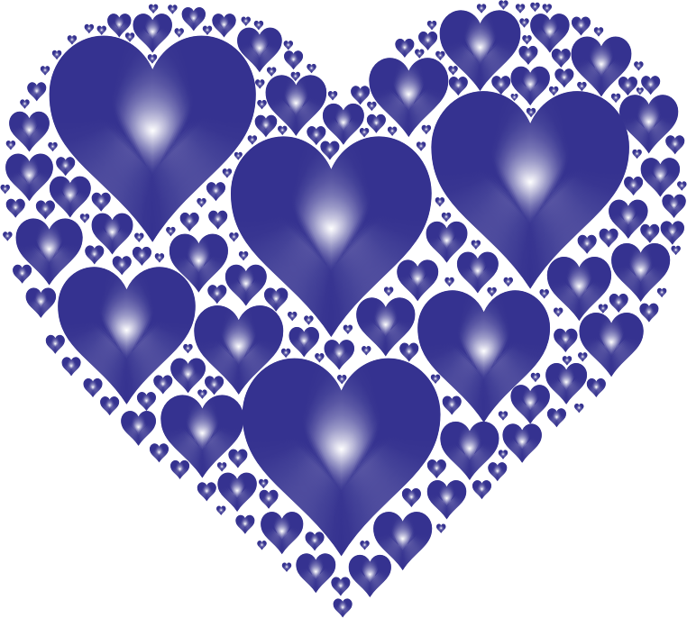 Hearts In Heart Rejuvenated 13 No Background - Openclipart