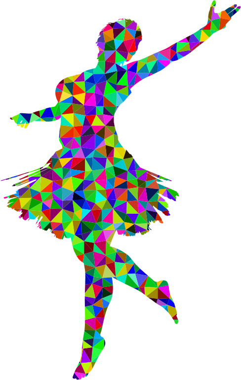 Prismatic Low Poly Ballerina