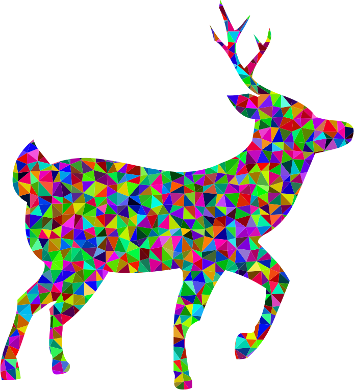 Prismatic Low Poly Deer
